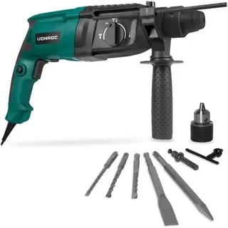 Vonroc - Bohrhammer 800W - 3 Joule - sds plus - 4 Funktionen - inkl. Keilbohrfutter