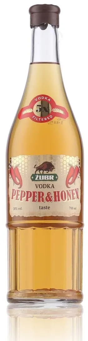 Zubr Pepper & Honey Vodka 38% Vol. 0,7l