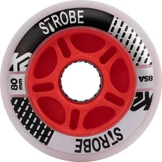 K2 STROBE 80MM - 2 PACK LIGHT Unisex – Erwachsenen Inline Skate Rollen — white