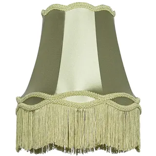 QAZQA Stofflampenschirm grün 30 cm - Oma,