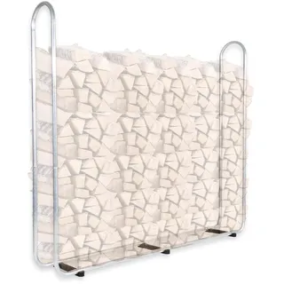 CCLIFE Kaminholzregal Metall Aussen Stapelhilfe für Brennholz 0.37m3 0.62m3 0.84m3 1.10m3 Kaminholzhalter Holzregal aus Verzinktem Eisen