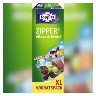 Toppits Gefrierbeutel ZIPPER 1,0 l, 28 St.