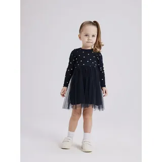 NAME IT Mädchen Nmfnadja Ls Dress Noos Blau, 98