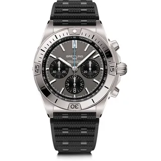 Breitling Herrenuhr Chronomat B01 42 Titanium EB0134101M1S1 - silber
