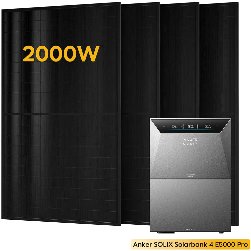 Anker SOLIX Solarbank 4 E5000 Pro, mit 4 x 500 Bifaziale Solarmodule, by Powerness - 10kWh / Pre-Sale Special: Gratis Smart Meter Gen 2 / Selbstabholung