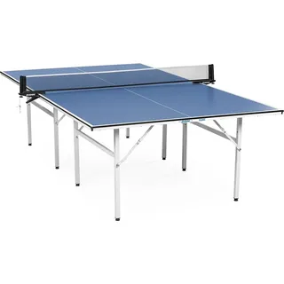 Dione Tischtennisplatte S100i Indoor - 274x152cm - Blau TT-Platte - Tischtennistisch - Vormontiert - 60KG