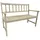 Gartenbank 120 x 57 x 91 cm Weiß