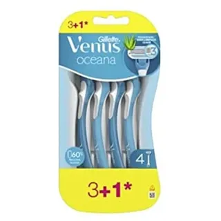 Gillette Oceana Einwegrasierer für Damen, Packung mit 4 Klingen (3+1 gratis)