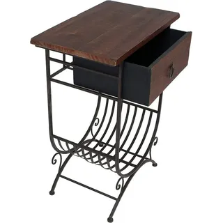 Dekoleidenschaft Country-Style Konsolentisch 100x40x75 braun