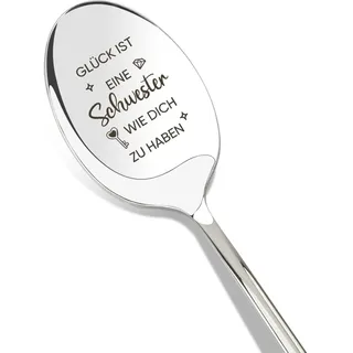 Schwester Geschenk für Schwester Geburtstag Kleinigkeit Beste Große Grosse Schwestern Geschenke Geburtstagsgeschenk Geschwister Schwesterherz Geschenkideen Weihnachten Löffel
