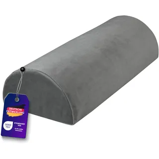 Traumnacht orthopädisches Kniekissen für Seitenschläfer, Beinkissen zur Knie-Entlastung, Nackenrolle/Halbnackenrolle mit Memory Foam, Bezug waschbar, Öko-Tex