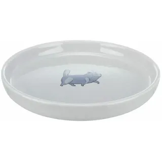 Trixie Keramiknapf flach und breit, - Ø 23 cm, grau