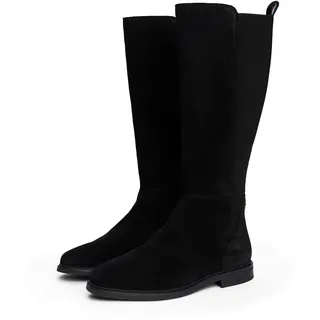 Tommy Hilfiger Damen Stiefel aus Wildleder, Schwarz (Black), 37