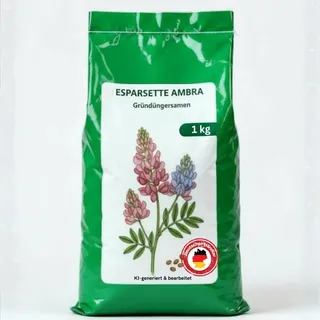 Samenshop24® Esparsette Ambra, Inhalt: 1kg, Gründünger - Bodenkur - Zwischenfrucht, Insektenmagnet, Nektarspender für Nützlinge, 1kg
