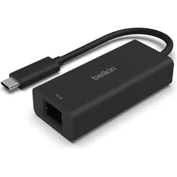 Belkin Usb 4 to RJ-45 (USB-C, RJ45 2.5 Gigabit Ethernet (1x)), Netzwerkadapter, Schwarz