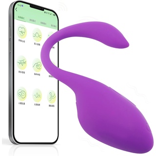 PINTLE Mini Vibrator mit APP-Fernbedienung 10 Modi - Vibro Ei - G-Punkt- und klitors Stimulation - Vibratorei für Frauen Paare Leise Sexspielzeug Set - Erotik Toy für Damen, Herren (Lila)