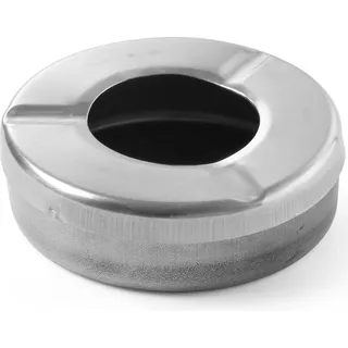 HENDI Wind-Ascher mit Deckel, 90 mm Edelstahl rund