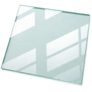 Tulup Tischplatte Transparent, Glas, Rund, 50x0.4x50 cm Esszimmer, Tische, Esstische, Tischsysteme, Tischplatte