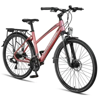 licorne bike gmbh Premium Touring Trekking Bike 28 Zoll RH 48 cm Damen rosa