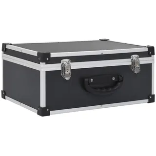 vidaXL CD-Koffer für 60 CDs Aluminium ABS Schwarz