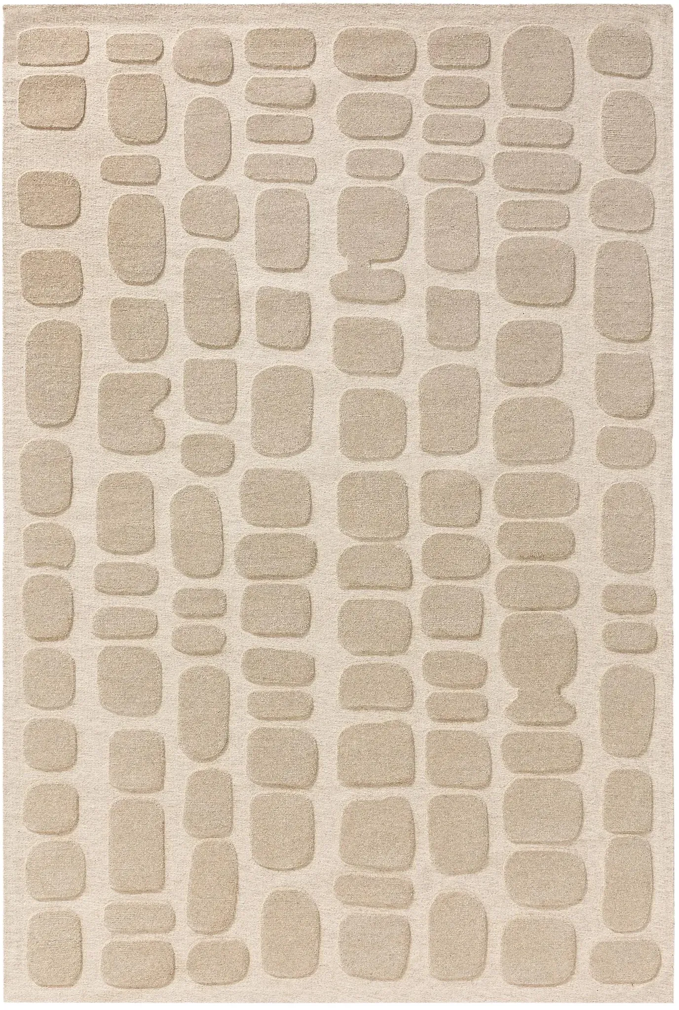 benuta Pure Wollteppich Malin Beige 120x170 cm - Naturfaserteppich aus Wolle