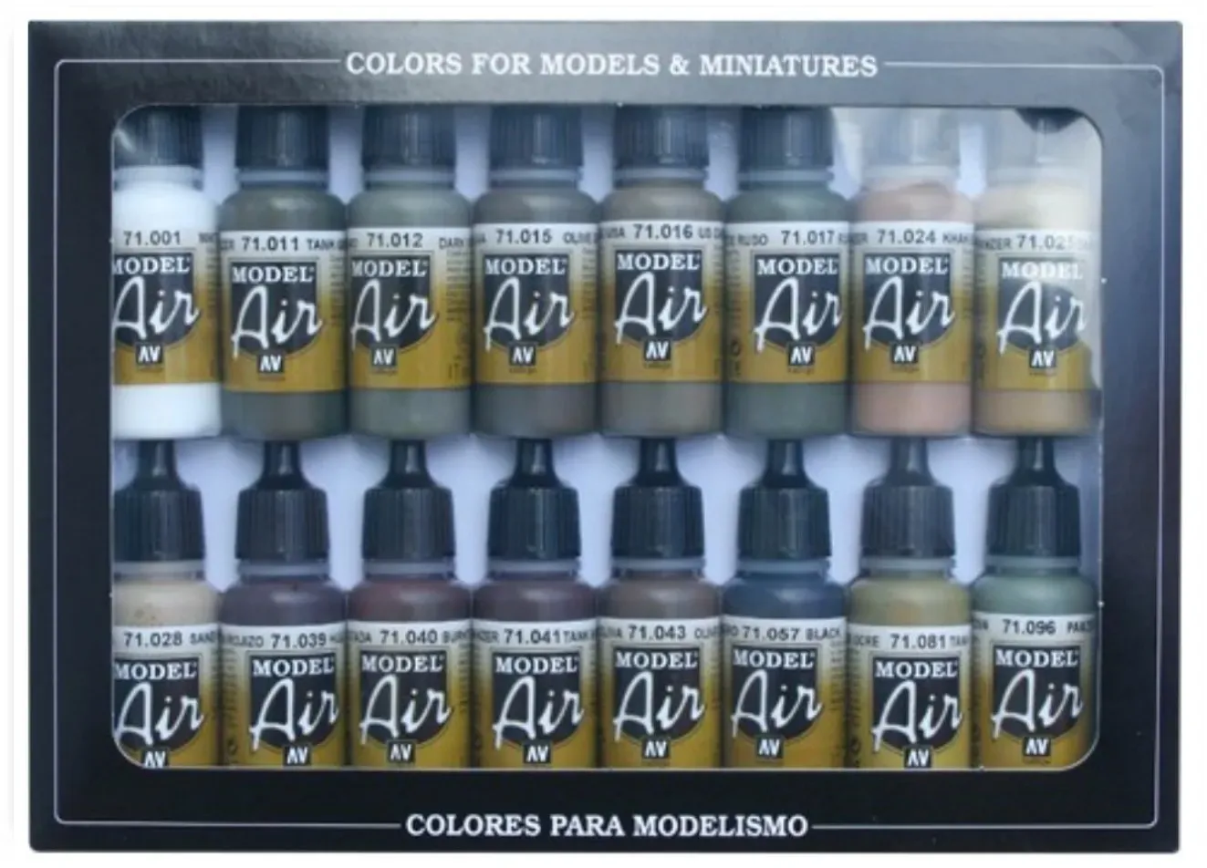 Railway Europe | 16 Model Air Vallejo Airbrush-Modellbau-Farbenset