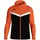 Kapuzenjacke schwarz/neonorange