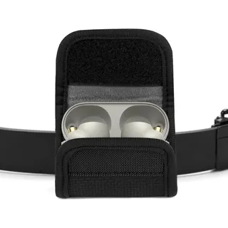 Geekria Ohrstöpsel-Tragetasche, kompatibel mit Sony WF-C710N, LinkBuds Open/Fit, WF-C510, WF-1000XM5 Ohrhörer-Hülle, Gürtelholster, Schutzhülle mit Clip-Halter für Taschenriemen