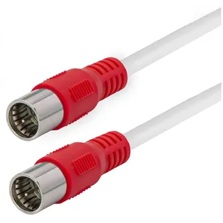 Maxtrack Antennen, SAT Anschlusskabel [1x F-Stecker - 1x F-Stecker] 6 m Weiß