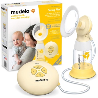 Medela Swing Flex elektrische Milchpumpe – Kompaktes Design – Mit PersonalFit Flex Brusthauben und Medela 2-Phasen-Expression-Technologie