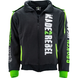 Broken Head Hoodie Made2Rebel Grün Mit Membrane