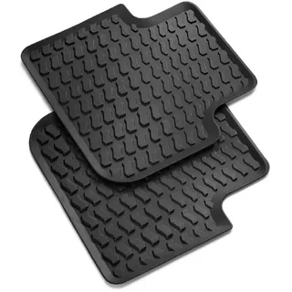 Audi 4KE061511A041 Gummi Fußmatten 2X Allwetterfußmatten hinten Gummimatten Allwettermatten, ohne Befestigungspunkte