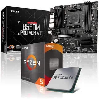 Aufrüst-Kit Bundle Ryzen 7 5700X Prozessor, 32 GB DDR4, B550M Pro-VDH WiFi Mainboard (zusammengebaut inkl. Bios Update + Funktionskontrolle)