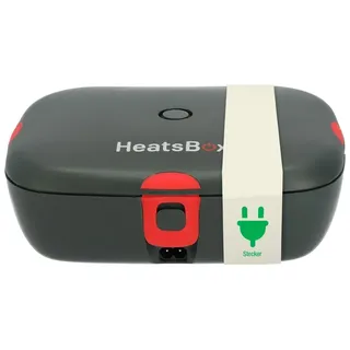 heatsbox FAITRON HeatsBox Style, Thermobehälter für Essen, Elektrische Lunchbox für Jung und Alt, Auslaufsichere Lunchbox mit Edelstahl-Innenschale und Transportdeckel, Warmhaltebox für Essen, 90 Watt