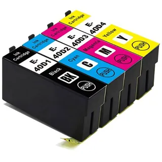 Kompatibles Set 4x Druckerpatrone für Epson T40D für Epson Surecolor SC-T2100 SC-T3100 SC-T3100M SC-T3100N SC-T5100 SC-T5100M SC-T5100N von ABC