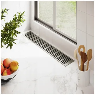 MS Beschläge ® Aluminium Lüftungsgitter Stegblech Heizungsdeckel 100mm x 200mm Edelstahl eloxiert