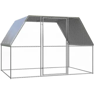 vidaXL Outdoor-Hühnerkäfig 3x2x2 m Verzinkter Stahl