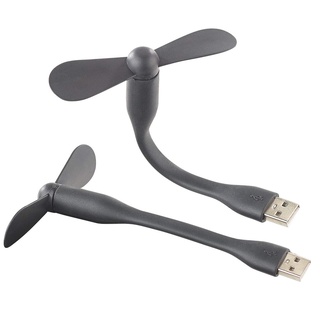 Callstel USB Fan: 2er Pack Flexibler USB-Ventilator für PC, Notebook, Laptop, Powerbank
