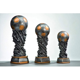 Pokal-Fabrik - Fußball Pokal Serie Fantasie 30 cm aus hochwertigem Kunstharz - Geschenk-Trophäe im Design eines Fußballs - Fußball-Geschenk - Wanderpokal Fussball Zubehör