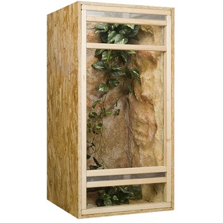 OSB Hochterrarium, Holzterrarium 60x60x120 cm mit Frontbelüftung