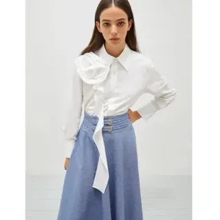 Marella für Damen. 2513111101200 Hemd Ketsch weiß (40), Lässig, Baumwolle, Langarm