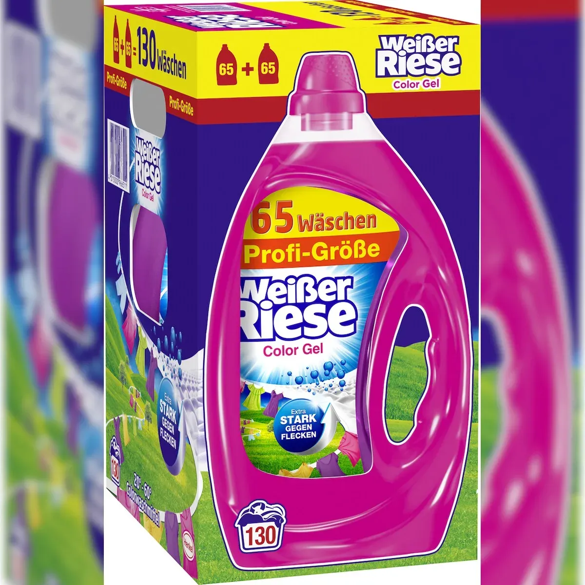 Weißer Riese Professional  Color Waschmittel, flüssig, 2 x 3.25 L, 130 WL