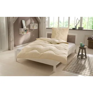 OTTO home Naturfaserbettdecke OTTO HOME "Baumwolle 60 C, Bettdecke 135x200 cm, 155x220 cm, 200x200 cm", beige (natur), B:135cm L:200cm, Bezug: 100% Baumwolle. Füllung: 100% Baumwolle, Bettdecken, Bettdecken, Sommer, Winter, 4 Jahreszeiten, Decke, Made in Germany