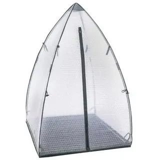 Dehner Winterschutzzelt Asgard, anthrazit, ca. B120/H178/T120 cm, Anthrazit, Transparent