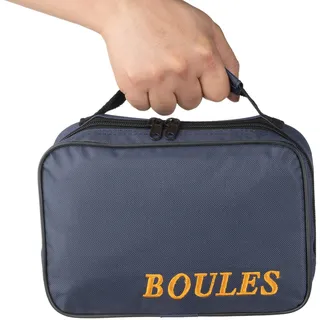 Tofern Schön Boule Tasche für 8 Kugeln aus Premium Nylon&Oxford für Outdoor Spaß, Boules Handtasche Ohne Boule, Blau