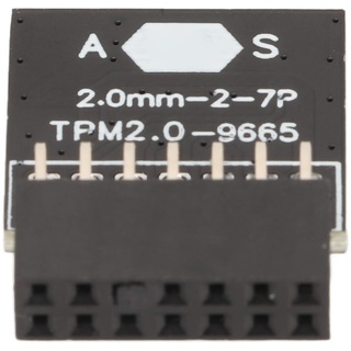 TPM 2.0-Modul für ASUS für Win11 LPC 14-poliges TPM 2.0-verschlüsseltes Board TPM 2.0-Modul-Chip 2,0 Mm Abstand 2x7P TPM 2.0-Leiterplattenplatine für Computer-Motherboard