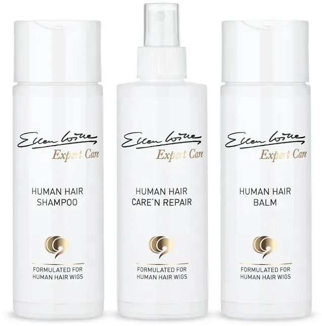 Ellen Wille Pflegeset für Echthaar Perücken Shampoo Balsam Sprühkur je 200 ml