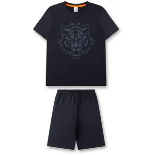 Sanetta Jungen 245878 Pyjamaset, Blau, 128 EU - 128