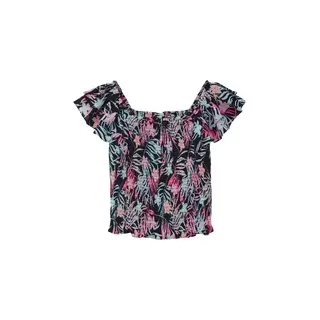 s.Oliver - Bluse mit Volantärmeln, Mädchen, blau|mehrfarbig, XL