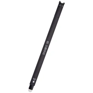 Legami Gelschreiber, Kugel am Ende zum Entfernen der Tinte, ohne das Blatt abzunutzen - Schwarze Tinte, temperaturempfindliche Tinte, 0,7 mm Durchmesser der Spitze - Kitty-Thema